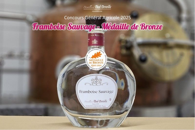 Médaille de Bronze pour la Framboise Sauvage Devoille